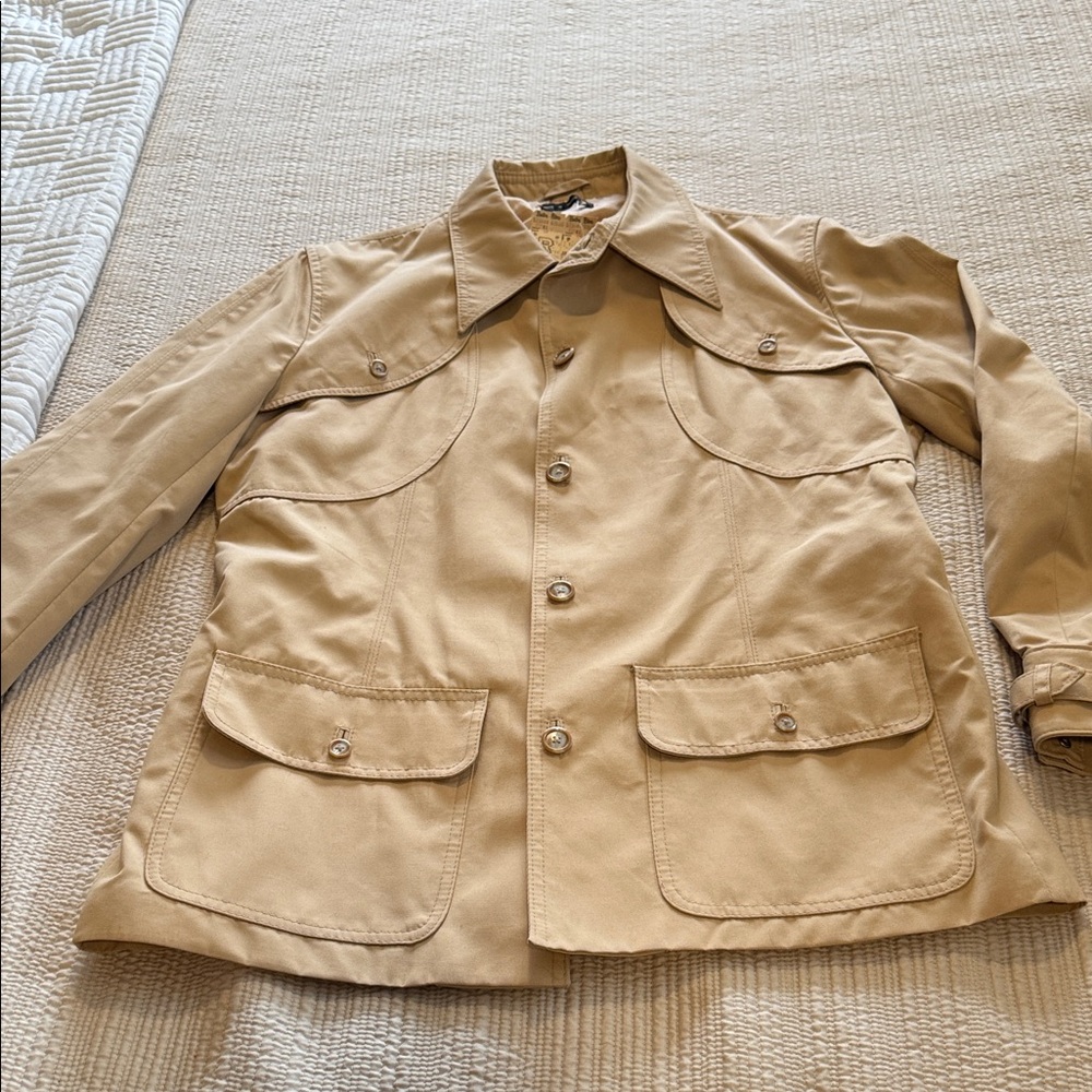 Men's Retro Classic Tan Safari Jacket